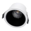 GLOBOSTAR® PLUTO-M 60252 Χωνευτό Downlight Σποτ με Honeycomb Anti Glare Reflector LED 10W 1300lm 38° AC 220-240V IP20 Φυσικό Λευκό 4500K - Bridgelux COB Chip & TÜV SÜD Driver - Λευκό & Μαύρο Ματ - Μ8.4 x Π8.4 x Υ5.9cm / Q7.5cm - 5 Χρόνια Εγγύηση