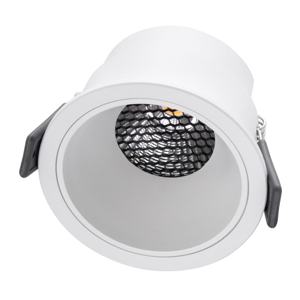 GLOBOSTAR® PLUTO-M 60254 Χωνευτό Downlight Σποτ με Honeycomb Anti Glare Reflector LED 10W 1300lm 38° AC 220-240V IP20 Φυσικό Λευκό 4500K - Bridgelux COB Chip & TÜV SÜD Driver - Λευκό Ματ - Μ8.4 x Π8.4 x Υ5.9cm / Q7.5cm - 5 Χρόνια Εγγύηση