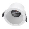 GLOBOSTAR® PLUTO-M 60254 Χωνευτό Downlight Σποτ με Honeycomb Anti Glare Reflector LED 10W 1300lm 38° AC 220-240V IP20 Φυσικό Λευκό 4500K - Bridgelux COB Chip & TÜV SÜD Driver - Λευκό Ματ - Μ8.4 x Π8.4 x Υ5.9cm / Q7.5cm - 5 Χρόνια Εγγύηση