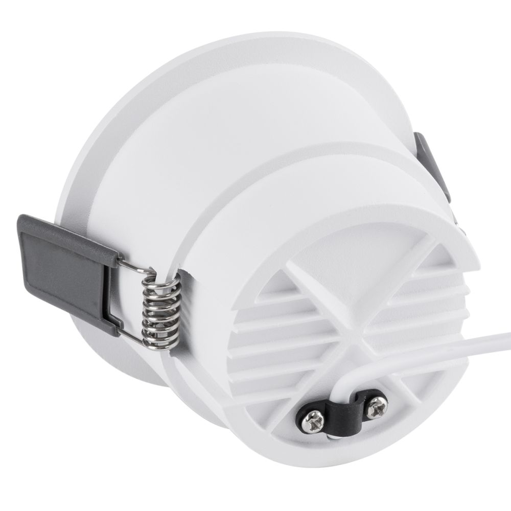 GLOBOSTAR® PLUTO-M 60254 Χωνευτό Downlight Σποτ με Honeycomb Anti Glare Reflector LED 10W 1300lm 38° AC 220-240V IP20 Φυσικό Λευκό 4500K - Bridgelux COB Chip & TÜV SÜD Driver - Λευκό Ματ - Μ8.4 x Π8.4 x Υ5.9cm / Q7.5cm - 5 Χρόνια Εγγύηση