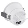 GLOBOSTAR® PLUTO-M 60254 Χωνευτό Downlight Σποτ με Honeycomb Anti Glare Reflector LED 10W 1300lm 38° AC 220-240V IP20 Φυσικό Λευκό 4500K - Bridgelux COB Chip & TÜV SÜD Driver - Λευκό Ματ - Μ8.4 x Π8.4 x Υ5.9cm / Q7.5cm - 5 Χρόνια Εγγύηση