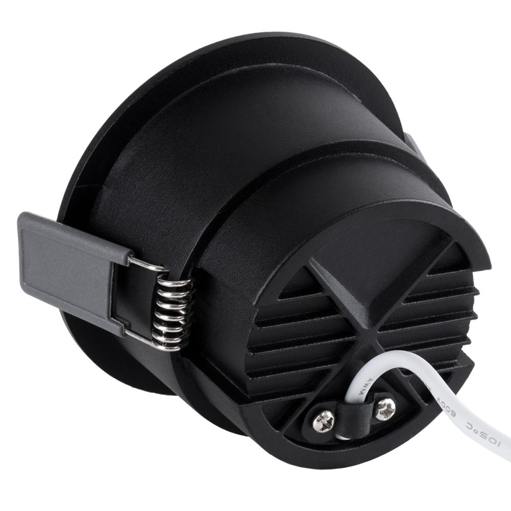 GLOBOSTAR® PLUTO-M 60257 Χωνευτό Downlight Σποτ με Honeycomb Anti Glare Reflector LED 10W 1250lm 38° AC 220-240V IP20 Θερμό Λευκό 2700K - Bridgelux COB Chip & TÜV SÜD Driver - Μαύρο Ματ - Μ8.4 x Π8.4 x Υ5.9cm / Q7.5cm - 5 Χρόνια Εγγύηση