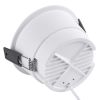 GLOBOSTAR® PLUTO-B 60258 Χωνευτό Downlight Σποτ με Honeycomb Anti Glare Reflector LED 15W 1950lm 38° AC 220-240V IP20 Φυσικό Λευκό 4500K - Bridgelux COB Chip & TÜV SÜD Driver - Λευκό & Μαύρο Ματ - Μ10.4 x Π10.4 x Υ6.5cm / Q9.5cm - 5 Χρόνια Εγγύηση