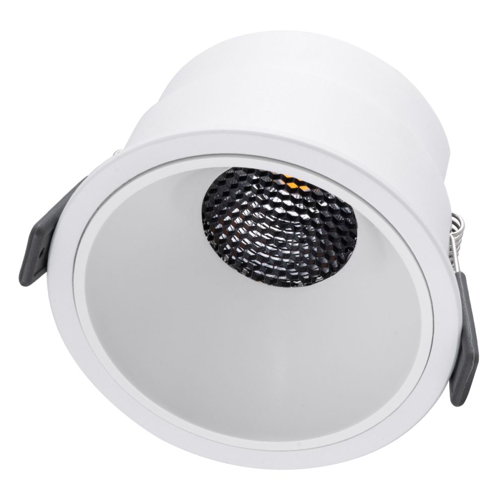 GLOBOSTAR® PLUTO-B 60260 Χωνευτό Downlight Σποτ με Honeycomb Anti Glare Reflector LED 15W 1950lm 38° AC 220-240V IP20 Φυσικό Λευκό 4500K - Bridgelux COB Chip & TÜV SÜD Driver - Λευκό Ματ - Μ10.4 x Π10.4 x Υ6.5cm / Q9.5cm - 5 Χρόνια Εγγύηση