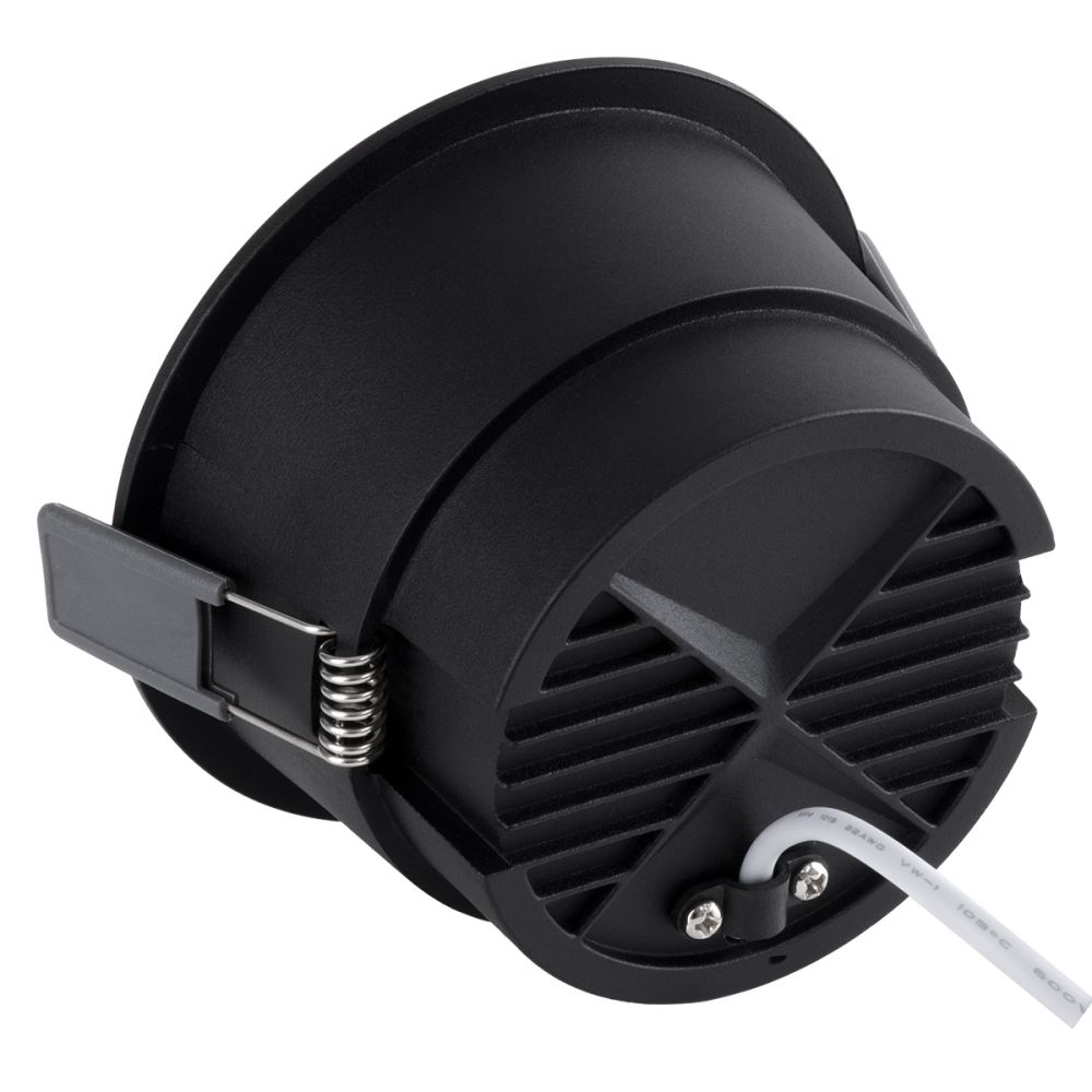 GLOBOSTAR® PLUTO-B 60262 Χωνευτό Downlight Σποτ με Honeycomb Anti Glare Reflector LED 15W 1950lm 38° AC 220-240V IP20 Φυσικό Λευκό 4500K - Bridgelux COB Chip & TÜV SÜD Driver - Μαύρο Ματ - Μ10.4 x Π10.4 x Υ6.5cm / Q9.5cm - 5 Χρόνια Εγγύηση