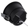 GLOBOSTAR® PLUTO-B 60262 Χωνευτό Downlight Σποτ με Honeycomb Anti Glare Reflector LED 15W 1950lm 38° AC 220-240V IP20 Φυσικό Λευκό 4500K - Bridgelux COB Chip & TÜV SÜD Driver - Μαύρο Ματ - Μ10.4 x Π10.4 x Υ6.5cm / Q9.5cm - 5 Χρόνια Εγγύηση