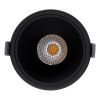 GLOBOSTAR® PLUTO-B 60262 Χωνευτό Downlight Σποτ με Honeycomb Anti Glare Reflector LED 15W 1950lm 38° AC 220-240V IP20 Φυσικό Λευκό 4500K - Bridgelux COB Chip & TÜV SÜD Driver - Μαύρο Ματ - Μ10.4 x Π10.4 x Υ6.5cm / Q9.5cm - 5 Χρόνια Εγγύηση