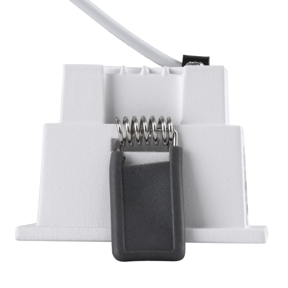 GLOBOSTAR® PLUTO-S 60264 Χωνευτό Downlight Σποτ με Honeycomb Anti Glare Reflector LED 7W 910lm 38° AC 220-240V IP20 Φυσικό Λευκό 4500K - Bridgelux COB Chip & TÜV SÜD Driver - Λευκό & Μαύρο Ματ - Μ6.4 x Π6.4 x Υ4.9cm / Q5.5 x 5.5cm - 5 Χρόνια Εγγύη