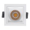 GLOBOSTAR® PLUTO-S 60266 Χωνευτό Downlight Σποτ με Honeycomb Anti Glare Reflector LED 7W 910lm 38° AC 220-240V IP20 Φυσικό Λευκό 4500K - Bridgelux COB Chip & TÜV SÜD Driver - Λευκό Ματ - Μ6.4 x Π6.4 x Υ4.9cm / Q5.5 x 5.5cm - 5 Χρόνια Εγγύηση