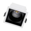 GLOBOSTAR® PLUTO-M 60270 Χωνευτό Downlight Σποτ με Honeycomb Anti Glare Reflector LED 10W 1300lm 38° AC 220-240V IP20 Φυσικό Λευκό 4500K - Bridgelux COB Chip & TÜV SÜD Driver - Λευκό & Μαύρο Ματ - Μ8.4 x Π8.4 x Υ5.9cm / Q7.5 x 7.5cm - 5 Χρόνια Εγγ