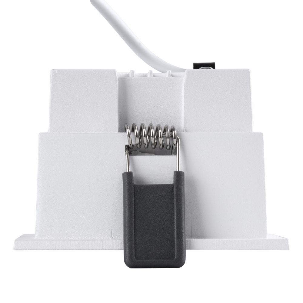 GLOBOSTAR® PLUTO-M 60271 Χωνευτό Downlight Σποτ με Honeycomb Anti Glare Reflector LED 10W 1250lm 38° AC 220-240V IP20 Θερμό Λευκό 2700K - Bridgelux COB Chip & TÜV SÜD Driver - Λευκό & Μαύρο Ματ - Μ8.4 x Π8.4 x Υ5.9cm / Q7.5 x 7.5cm - 5 Χρόνια Εγγύ