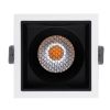 GLOBOSTAR® PLUTO-M 60271 Χωνευτό Downlight Σποτ με Honeycomb Anti Glare Reflector LED 10W 1250lm 38° AC 220-240V IP20 Θερμό Λευκό 2700K - Bridgelux COB Chip & TÜV SÜD Driver - Λευκό & Μαύρο Ματ - Μ8.4 x Π8.4 x Υ5.9cm / Q7.5 x 7.5cm - 5 Χρόνια Εγγύ