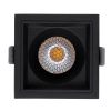 GLOBOSTAR® PLUTO-M 60274 Χωνευτό Downlight Σποτ με Honeycomb Anti Glare Reflector LED 10W 1300lm 38° AC 220-240V IP20 Φυσικό Λευκό 4500K - Bridgelux COB Chip & TÜV SÜD Driver - Μαύρο Ματ - Μ8.4 x Π8.4 x Υ5.9cm / Q7.5 x 7.5cm - 5 Χρόνια Εγγύηση