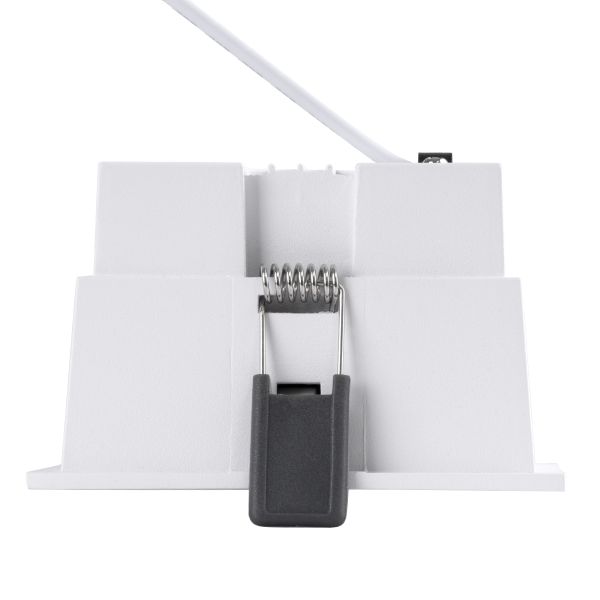 GLOBOSTAR® PLUTO-B 60276 Χωνευτό Downlight Σποτ με Honeycomb Anti Glare Reflector LED 15W 1950lm 38° AC 220-240V IP20 Φυσικό Λευκό 4500K - Bridgelux COB Chip & TÜV SÜD Driver - Λευκό & Μαύρο Ματ - Μ10.4 x Π10.4 x Υ6.5cm / Q9.5 x 9.5cm - 5 Χρόνια Ε