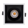 GLOBOSTAR® PLUTO-B 60276 Χωνευτό Downlight Σποτ με Honeycomb Anti Glare Reflector LED 15W 1950lm 38° AC 220-240V IP20 Φυσικό Λευκό 4500K - Bridgelux COB Chip & TÜV SÜD Driver - Λευκό & Μαύρο Ματ - Μ10.4 x Π10.4 x Υ6.5cm / Q9.5 x 9.5cm - 5 Χρόνια Ε