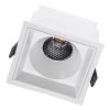GLOBOSTAR® PLUTO-B 60279 Χωνευτό Downlight Σποτ με Honeycomb Anti Glare Reflector LED 15W 1875lm 38° AC 220-240V IP20 Θερμό Λευκό 2700K - Bridgelux COB Chip & TÜV SÜD Driver - Λευκό Ματ - Μ10.4 x Π10.4 x Υ6.5cm / Q9.5 x 9.5cm - 5 Χρόνια Εγγύηση