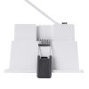 GLOBOSTAR® PLUTO-B 60279 Χωνευτό Downlight Σποτ με Honeycomb Anti Glare Reflector LED 15W 1875lm 38° AC 220-240V IP20 Θερμό Λευκό 2700K - Bridgelux COB Chip & TÜV SÜD Driver - Λευκό Ματ - Μ10.4 x Π10.4 x Υ6.5cm / Q9.5 x 9.5cm - 5 Χρόνια Εγγύηση