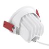 GLOBOSTAR® LEO-R 60283 Χωνευτό Κινούμενο Downlight Σποτ με Honeycomb Anti Glare Reflector LED 10W 1250lm 38° AC 220-240V IP20 Θερμό Λευκό 2700K - Bridgelux COB Chip & TÜV SÜD Driver - Λευκό & Μαύρο Ματ - Μ8.5 x Π8.5 x Υ6.6cm / Q7.5cm - 5 Χρόνια Εγ