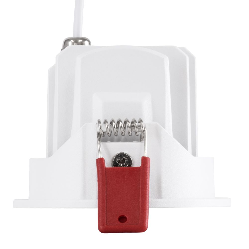 GLOBOSTAR® LEO-R 60284 Χωνευτό Κινούμενο Downlight Σποτ με Honeycomb Anti Glare Reflector LED 10W 1300lm 38° AC 220-240V IP20 Φυσικό Λευκό 4500K - Bridgelux COB Chip & TÜV SÜD Driver - Λευκό Ματ - Μ8.5 x Π8.5 x Υ6.6cm / Q7.5cm - 5 Χρόνια Εγγύηση