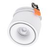 GLOBOSTAR® OMEGA-R 60294 Χωνευτό Κινούμενο Downlight Σποτ LED 12W 1560lm 36° AC 220-240V IP20 Φυσικό Λευκό 4500K - Bridgelux COB Chip & TÜV SÜD Driver - Λευκό Ματ - Μ10 x Π10 x Υ8.2cm / Q9cm - 5 Χρόνια Εγγύηση