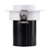GLOBOSTAR® VIRGO-S 60303 Χωνευτό Κινούμενο Downlight Σποτ LED 7W 875lm 36° AC 220-240V IP20 Θερμό Λευκό 2700K - Bridgelux COB Chip & TÜV SÜD Driver - Λευκό & Μαύρο Ματ - Μ9 x Π9 x Υ9cm / Q7.8cm - 5 Χρόνια Εγγύηση