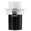 GLOBOSTAR® VIRGO-S 60303 Χωνευτό Κινούμενο Downlight Σποτ LED 7W 875lm 36° AC 220-240V IP20 Θερμό Λευκό 2700K - Bridgelux COB Chip & TÜV SÜD Driver - Λευκό & Μαύρο Ματ - Μ9 x Π9 x Υ9cm / Q7.8cm - 5 Χρόνια Εγγύηση