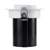 GLOBOSTAR® VIRGO-M 60307 Χωνευτό Κινούμενο Downlight Σποτ LED 12W 1500lm 36° AC 220-240V IP20 Θερμό Λευκό 2700K - Bridgelux COB Chip & TÜV SÜD Driver - Λευκό & Μαύρο Ματ - Μ11 x Π11 x Υ11.5cm / Q9.5cm - 5 Χρόνια Εγγύηση