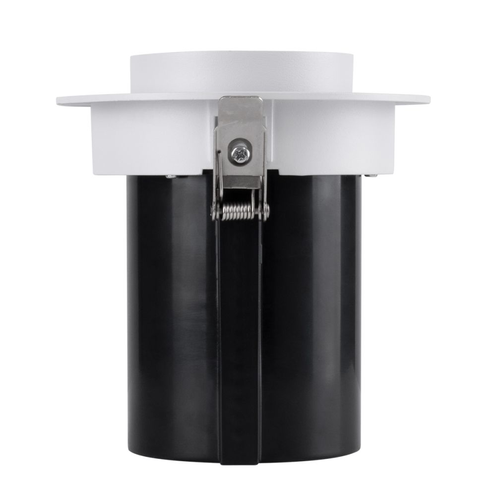 GLOBOSTAR® VIRGO-B 60311 Χωνευτό Κινούμενο Downlight Σποτ LED 20W 2500lm 36° AC 220-240V IP20 Θερμό Λευκό 2700K - Bridgelux COB Chip & TÜV SÜD Driver - Λευκό & Μαύρο Ματ - Μ13.5 x Π13.5 x Υ14cm / Q11.5cm - 5 Χρόνια Εγγύηση