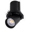 GLOBOSTAR® VIRGO-B 60312 Χωνευτό Κινούμενο Downlight Σποτ LED 20W 2600lm 36° AC 220-240V IP20 Φυσικό Λευκό 4500K - Bridgelux COB Chip & TÜV SÜD Driver - Μαύρο Ματ - Μ13.5 x Π13.5 x Υ14cm / Q11.5cm - 5 Χρόνια Εγγύηση