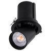GLOBOSTAR® VIRGO-B 60313 Χωνευτό Κινούμενο Downlight Σποτ LED 20W 2500lm 36° AC 220-240V IP20 Θερμό Λευκό 2700K - Bridgelux COB Chip & TÜV SÜD Driver - Μαύρο Ματ - Μ13.5 x Π13.5 x Υ14cm / Q11.5cm - 5 Χρόνια Εγγύηση