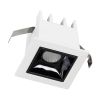 GLOBOSTAR® LUMINAR 60315 Χωνευτό Downlight Σποτ LED 2W 270lm 36° AC 220-240V IP20 Θερμό Λευκό 2700K - Osram SMD Chip & TÜV SÜD Driver - Λευκό & Μαύρο Ματ - Μ4.3 x Π4.3 x Υ4.5cm / Q3.5 x 3.5cm - 5 Χρόνια Εγγύηση