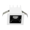 GLOBOSTAR® LUMINAR 60315 Χωνευτό Downlight Σποτ LED 2W 270lm 36° AC 220-240V IP20 Θερμό Λευκό 2700K - Osram SMD Chip & TÜV SÜD Driver - Λευκό & Μαύρο Ματ - Μ4.3 x Π4.3 x Υ4.5cm / Q3.5 x 3.5cm - 5 Χρόνια Εγγύηση