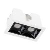 GLOBOSTAR® LUMINAR 60316 Χωνευτό Downlight Σποτ LED 4W 560lm 36° AC 220-240V IP20 Φυσικό Λευκό 4500K - Osram SMD Chip & TÜV SÜD Driver - Λευκό & Μαύρο Ματ - Μ7.5 x Π4.3 x Υ4.5cm / Q6.5 x 3.5cm - 5 Χρόνια Εγγύηση
