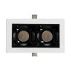 GLOBOSTAR® LUMINAR 60317 Χωνευτό Downlight Σποτ LED 4W 540lm 36° AC 220-240V IP20 Θερμό Λευκό 2700K - Osram SMD Chip & TÜV SÜD Driver - Λευκό & Μαύρο Ματ - Μ7.5 x Π4.3 x Υ4.5cm / Q6.5 x 3.5cm - 5 Χρόνια Εγγύηση