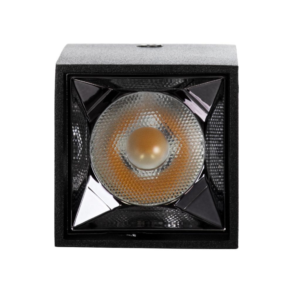GLOBOSTAR® LUMINAR 60320 Downlight Σποτ LED 3W 420lm 36° AC 220-240V IP20 Φυσικό Λευκό 4500K - Osram SMD Chip & TÜV SÜD Driver - Μαύρο Ματ - Μ4.2 x Π4.2 x Υ6.6cm - 5 Χρόνια Εγγύηση