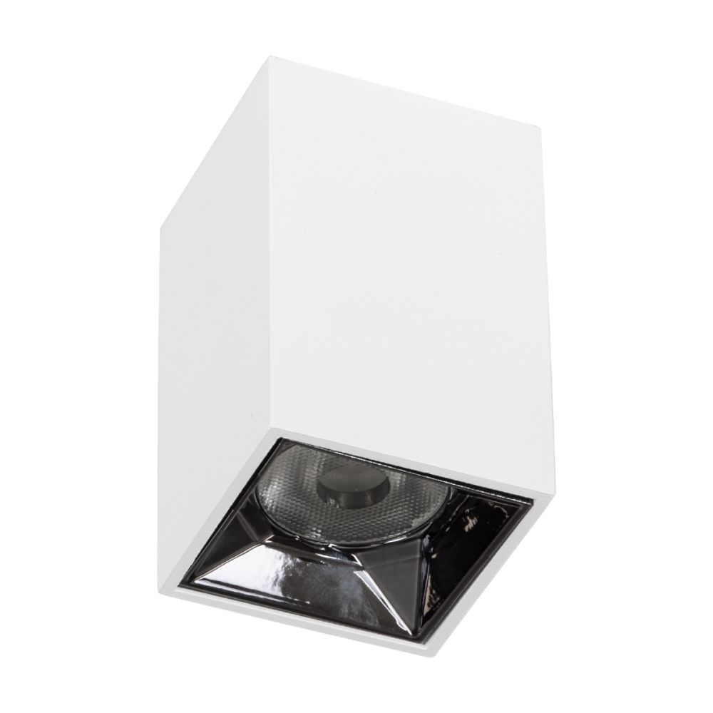 GLOBOSTAR® LUMINAR 60322 Downlight Σποτ LED 3W 420lm 36° AC 220-240V IP20 Φυσικό Λευκό 4500K - Osram SMD Chip & TÜV SÜD Driver - Λευκό Ματ - Μ4.2 x Π4.2 x Υ6.6cm - 5 Χρόνια Εγγύηση