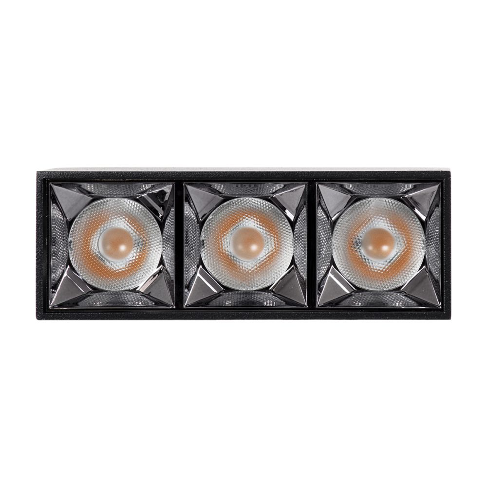 GLOBOSTAR® LUMINAR 60325 Downlight Σποτ LED 12W 1620lm 36° AC 220-240V IP20 Θερμό Λευκό 2700K - Osram SMD Chip & TÜV SÜD Driver - Μαύρο Ματ - Μ11.8 x Π4.2 x Υ6.6cm - 5 Χρόνια Εγγύηση