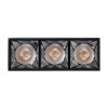 GLOBOSTAR® LUMINAR 60325 Downlight Σποτ LED 12W 1620lm 36° AC 220-240V IP20 Θερμό Λευκό 2700K - Osram SMD Chip & TÜV SÜD Driver - Μαύρο Ματ - Μ11.8 x Π4.2 x Υ6.6cm - 5 Χρόνια Εγγύηση