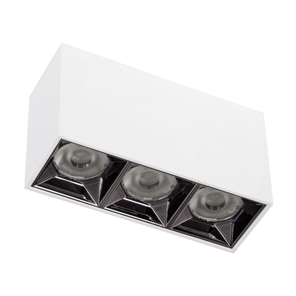 GLOBOSTAR® LUMINAR 60327 Downlight Σποτ LED 12W 1620lm 36° AC 220-240V IP20 Θερμό Λευκό 2700K - Osram SMD Chip & TÜV SÜD Driver - Λευκό Ματ - Μ11.8 x Π4.2 x Υ6.6cm - 5 Χρόνια Εγγύηση