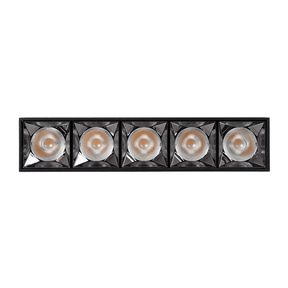 GLOBOSTAR® LUMINAR 60329 Downlight Σποτ LED 20W 2700lm 36° AC 220-240V IP20 Θερμό Λευκό 2700K - Osram SMD Chip & TÜV SÜD Driver - Μαύρο Ματ - Μ19.5 x Π4.2 x Υ6.6cm - 5 Χρόνια Εγγύηση