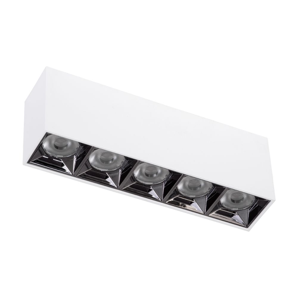 GLOBOSTAR® LUMINAR 60331 Downlight Σποτ LED 20W 2700lm 36° AC 220-240V IP20 Θερμό Λευκό 2700K - Osram SMD Chip & TÜV SÜD Driver - Λευκό Ματ - Μ19.5 x Π4.2 x Υ6.6cm - 5 Χρόνια Εγγύηση
