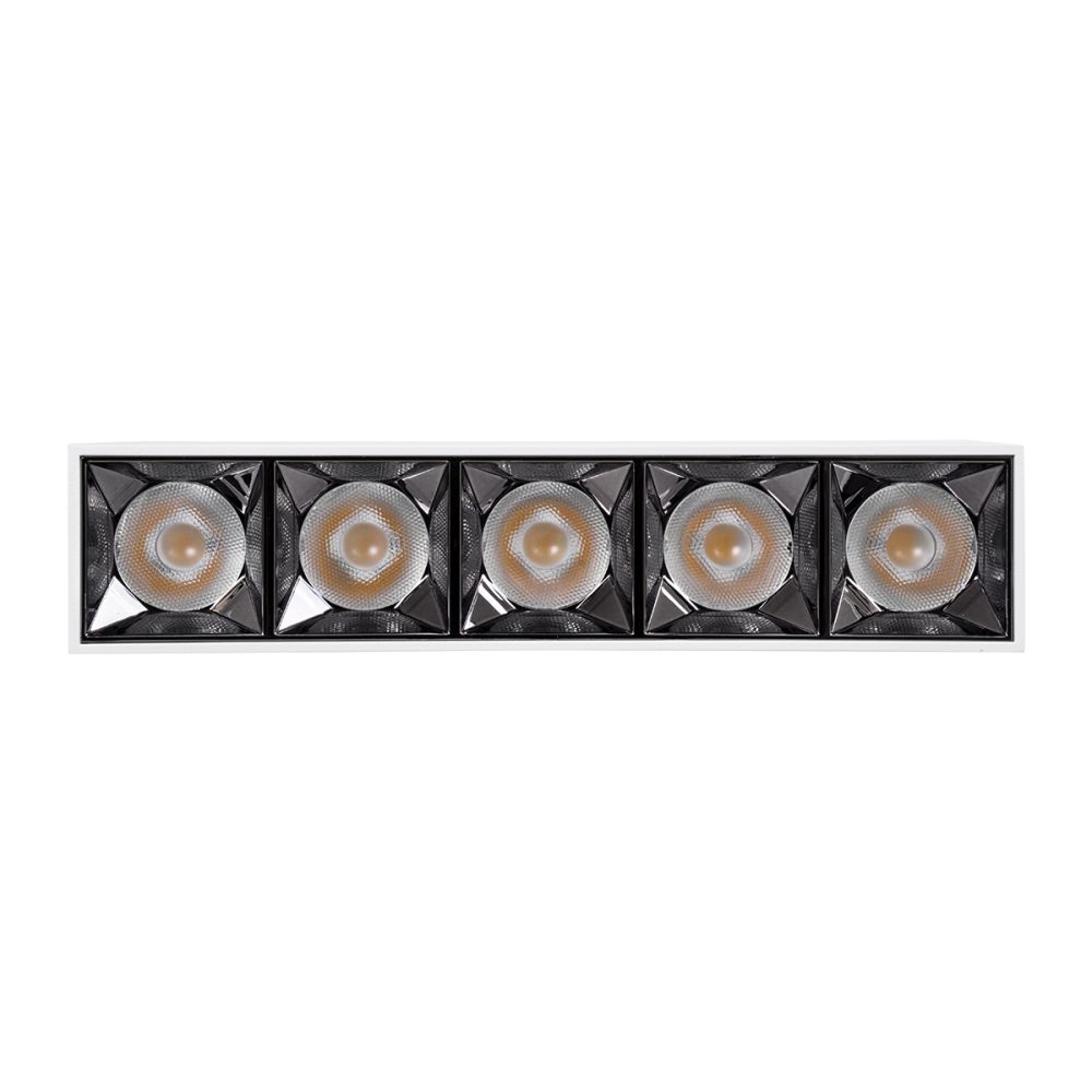 GLOBOSTAR® LUMINAR 60331 Downlight Σποτ LED 20W 2700lm 36° AC 220-240V IP20 Θερμό Λευκό 2700K - Osram SMD Chip & TÜV SÜD Driver - Λευκό Ματ - Μ19.5 x Π4.2 x Υ6.6cm - 5 Χρόνια Εγγύηση