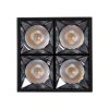 GLOBOSTAR® LUMINAR 60332 Downlight Σποτ LED 14W 1960lm 36° AC 220-240V IP20 Φυσικό Λευκό 4500K - Osram SMD Chip & TÜV SÜD Driver - Μαύρο Ματ - Μ8.2 x Π8.2 x Υ6.6cm - 5 Χρόνια Εγγύηση