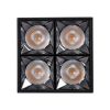 GLOBOSTAR® LUMINAR 60333 Downlight Σποτ LED 14W 1890lm 36° AC 220-240V IP20 Θερμό Λευκό 2700K - Osram SMD Chip & TÜV SÜD Driver - Μαύρο Ματ - Μ8.2 x Π8.2 x Υ6.6cm - 5 Χρόνια Εγγύηση