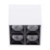 GLOBOSTAR® LUMINAR 60335 Downlight Σποτ LED 14W 1890lm 36° AC 220-240V IP20 Θερμό Λευκό 2700K - Osram SMD Chip & TÜV SÜD Driver - Λευκό Ματ - Μ8.2 x Π8.2 x Υ6.6cm - 5 Χρόνια Εγγύηση