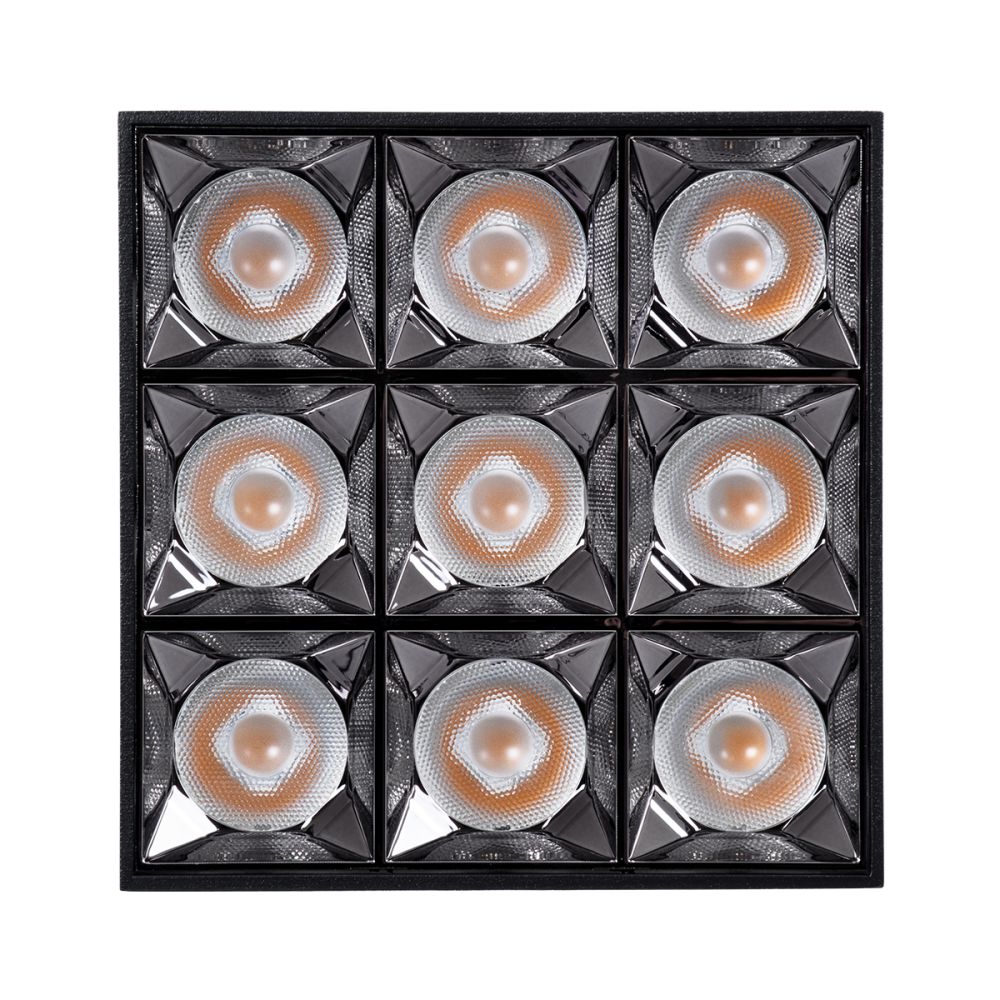 GLOBOSTAR® LUMINAR 60337 Downlight Σποτ LED 30W 4050lm 36° AC 220-240V IP20 Θερμό Λευκό 2700K - Osram SMD Chip & TÜV SÜD Driver - Μαύρο Ματ - Μ12 x Π12 x Υ6.6cm - 5 Χρόνια Εγγύηση