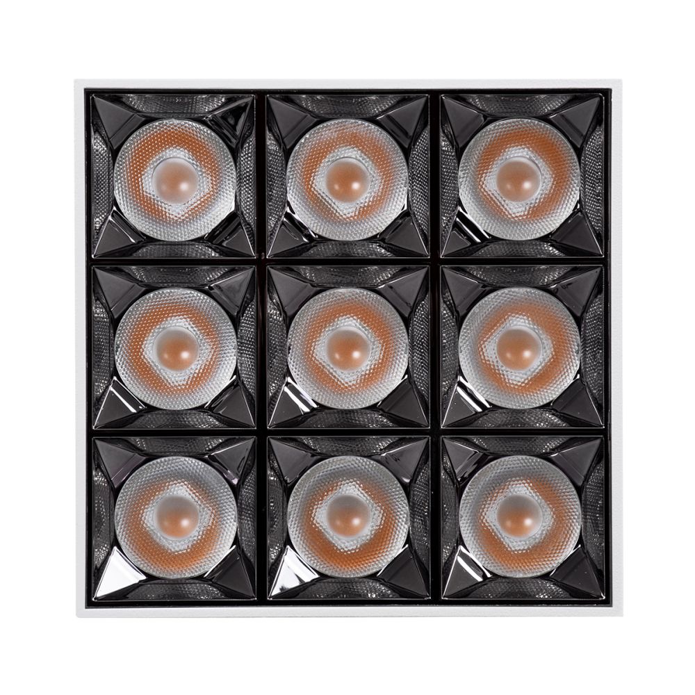 GLOBOSTAR® LUMINAR 60339 Downlight Σποτ LED 30W 4050lm 36° AC 220-240V IP20 Θερμό Λευκό 2700K - Osram SMD Chip & TÜV SÜD Driver - Λευκό Ματ - Μ12 x Π12 x Υ6.6cm - 5 Χρόνια Εγγύηση