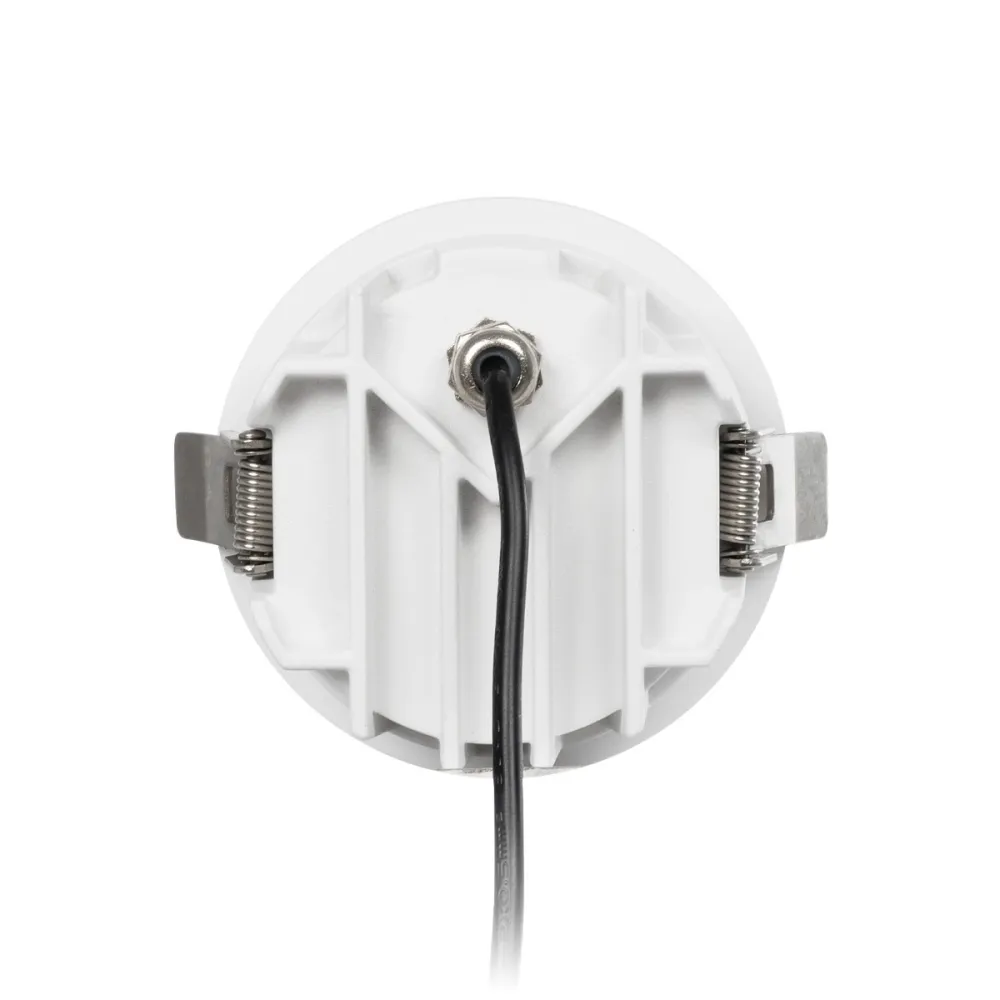 GLOBOSTAR® DUSTY 60341 Χωνευτό Downlight Σποτ LED 12W 1320lm 45° AC 220-240V Αδιάβροχο IP65 Θερμό Λευκό 2700K - Bridgelux COB Chip & TÜV SÜD Driver - Λευκό & Μαύρο Ματ - Μ8.5 x Π8.5 x Υ7cm m / Q7.2cm - 5 Χρόνια Εγγύηση