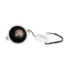 GLOBOSTAR® DUSTY 60341 Χωνευτό Downlight Σποτ LED 12W 1320lm 45° AC 220-240V Αδιάβροχο IP65 Θερμό Λευκό 2700K - Bridgelux COB Chip & TÜV SÜD Driver - Λευκό & Μαύρο Ματ - Μ8.5 x Π8.5 x Υ7cm m / Q7.2cm - 5 Χρόνια Εγγύηση