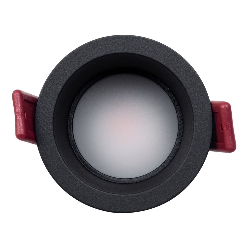 GLOBOSTAR® IP 60343 Χωνευτό Downlight Σποτ Μπάνιου & WC LED 7W 700lm 45° AC 220-240V Αδιάβροχο IP44 Θερμό Λευκό 2700K - Lumileds SMD Chip & TÜV SÜD Driver - Μαύρο Ματ - Μ6.6 x Π6.6 x Υ5.3cm / Q5.5cm - 5 Χρόνια Εγγύηση